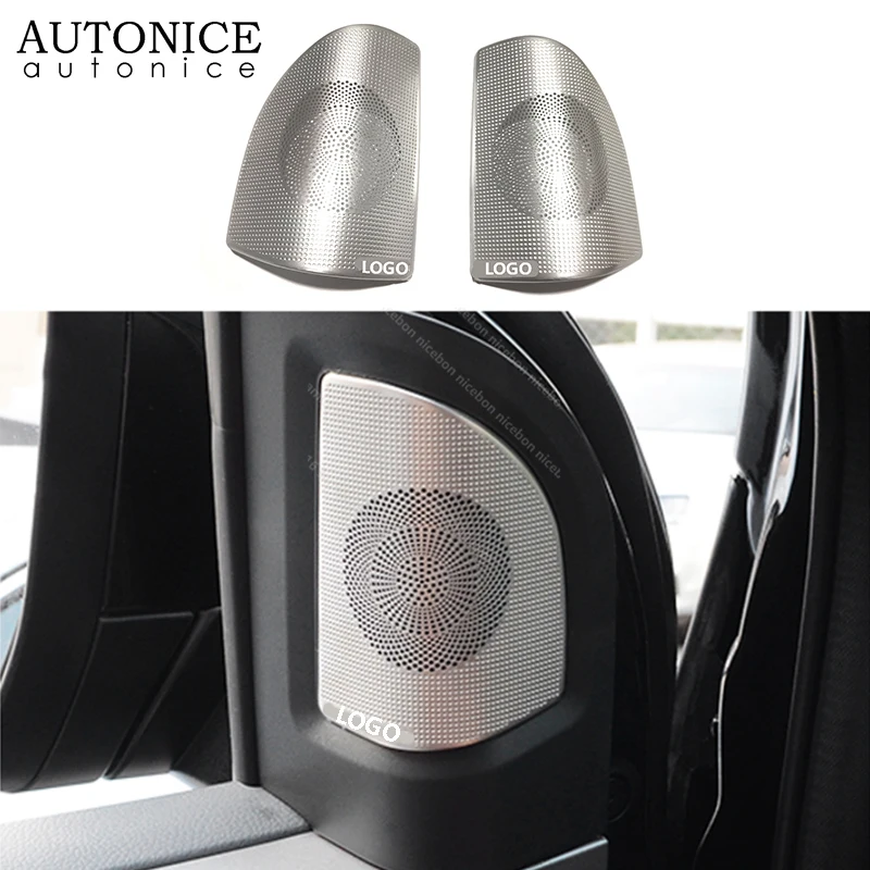 Stainless Steel Door Speaker Audio Ring Cover for Ford Ranger Everest Endeavour 2015 2016 2017 2018 2019 Accessories