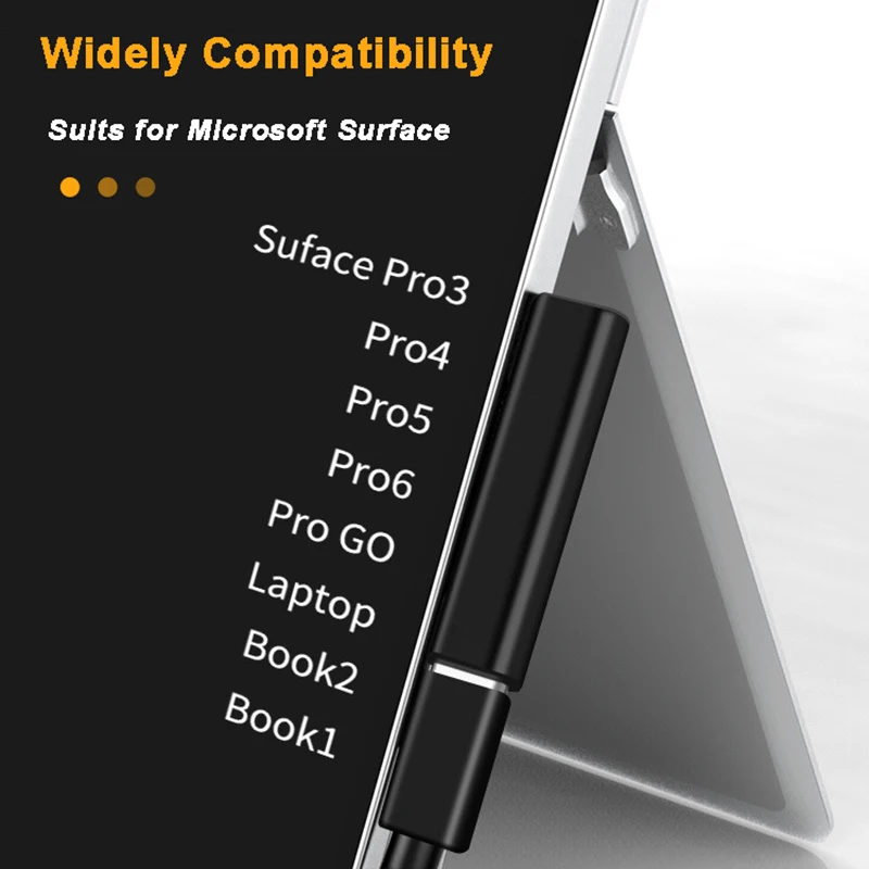 102 واط USB نوع C PD سريع قابس شحن محول ل مايكروسوفت السطح برو 8 7 6 5 4 3 الذهاب USB-C محول ل سطح كتاب 1 2 3