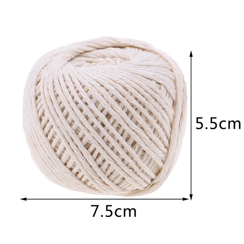 1Roll 229 feet Cooking Tools Butcher\'s Cotton Twine Meat Prep Trussing Turkey Barbecue Strings Meat Sausage Tie Rope Cord