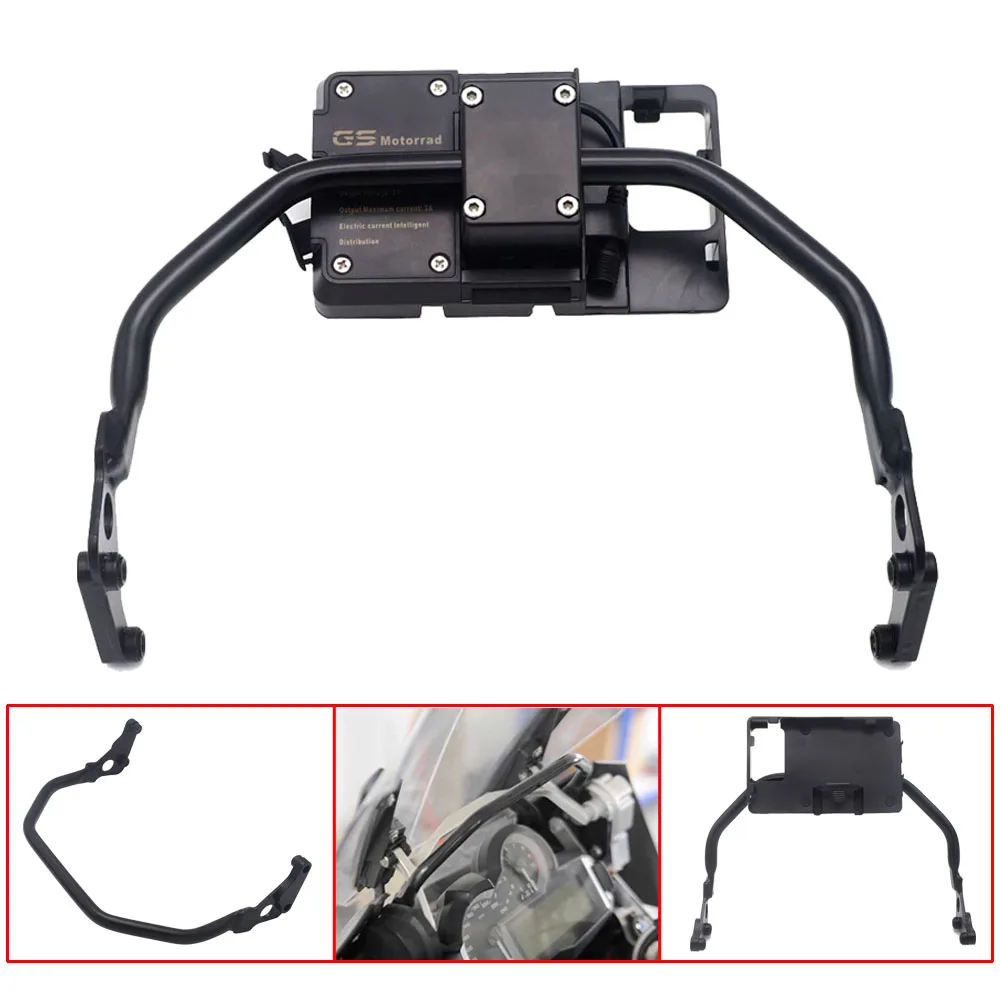 R1200GS R1250GS Mobile Phone Navigation Bracket Support 12MM fits For BMW R 1200 GS LC ADV R1250 GS Adventure 2020 Motorcycle