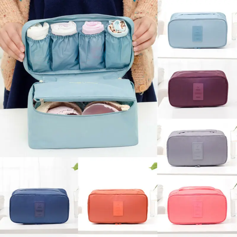 Portable Travel Bra Lingerie Socks Underwear Handbag Organizer Bag Storage Case For Travel Trip