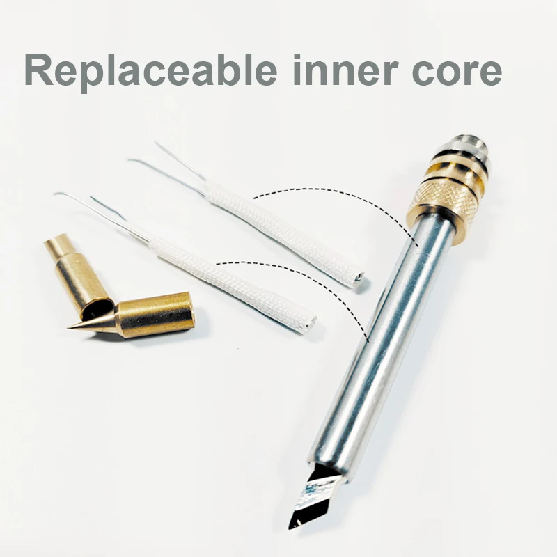 80W 510 Solder Stations Tip USB Wireless Electric Soldering iron Tip Welding Tool Cutter head Horseshoe Pointed Replaceable Core