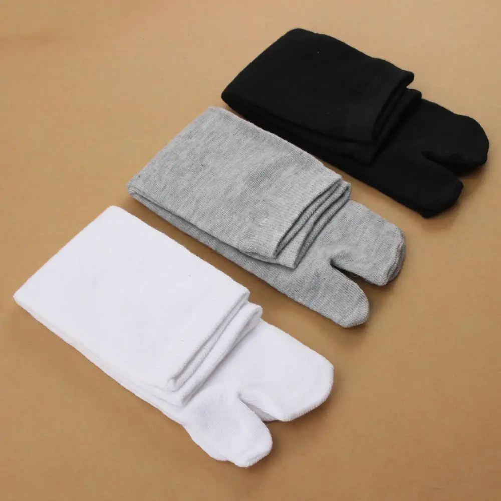 Japanese Ninja Clogs Cotton Socks Men Women Flip Flop Split Toe Tabi Kimono Geta Breathable Comfortable Foot Finger Floor Socks