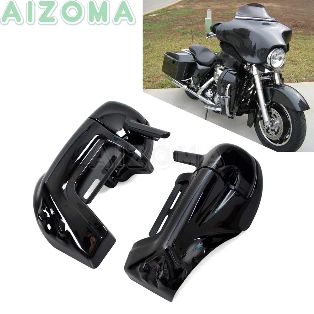 Left+Right Side Lower Vented Leg Fairing Cover For Harley Touring Road King Street Electra Glide FLT/FLHRX Ultra-Classic 83-12
