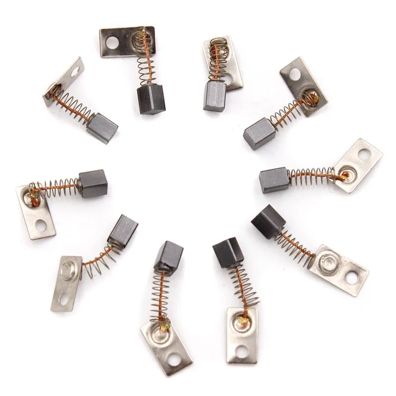 10 Buah Sikat Karbon Alat Listrik Sikat Grafit Motor Listrik untuk Seri Sajid 210 102L 105L 3*3*4.5Mm