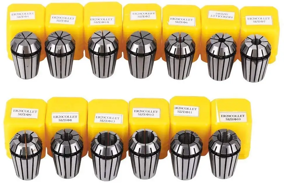 ER16 1-10 Mm Primavera Collet Set per Strumento di Fresatura Cnc Tornio Macchina per Incidere Primavera Collet Mandrino di Precisione 0.008 er 16 Cnc Collet