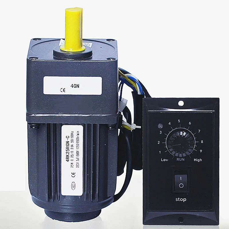 25W 220V single-phase gear Reversible turn ac motor,4RK25GN-C adjustable speed controller AC motor,25W AC Gear motor controller