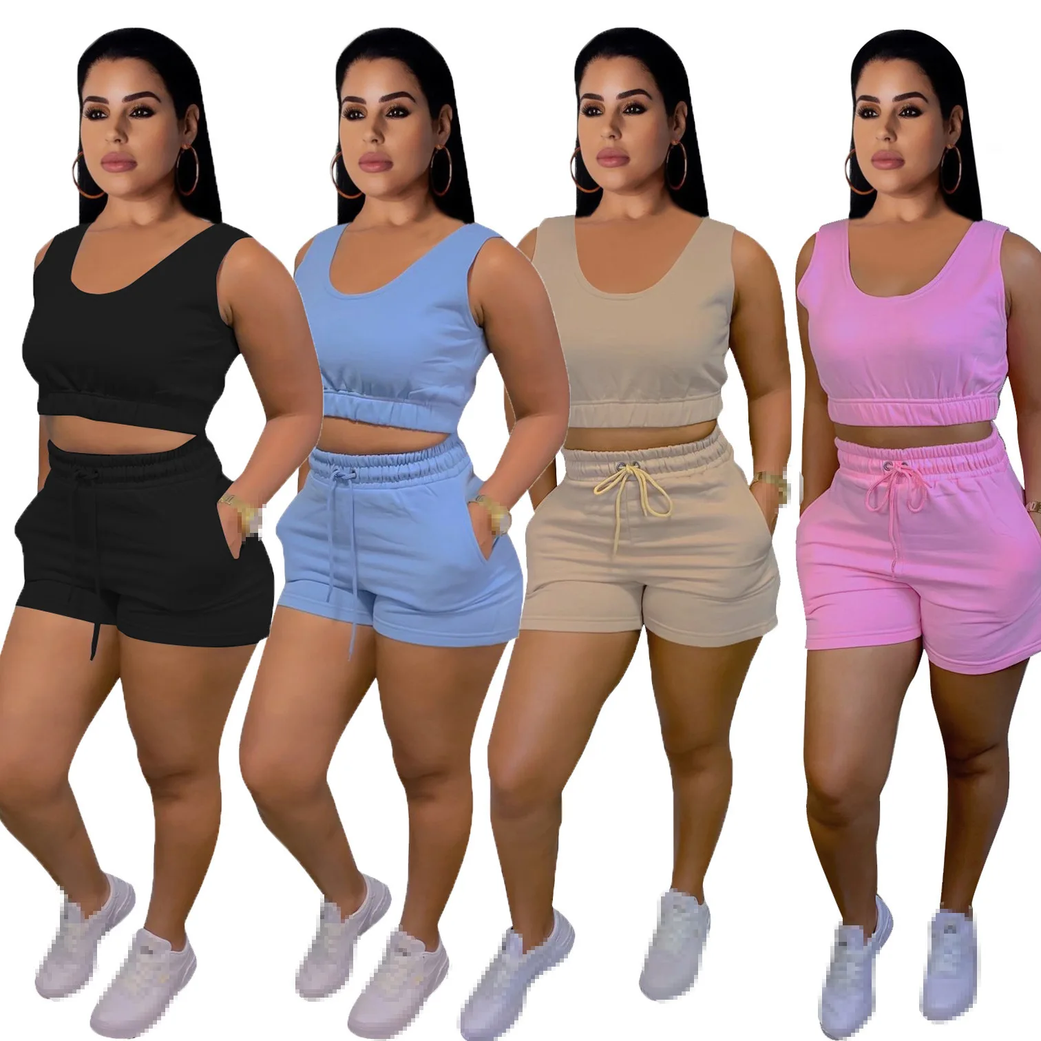 

Shorts Sets Two Piece Set Women 2 Piece Set Women Outfits Wholesale Items Shorts Sets Tops Female Nice Summer Clothing