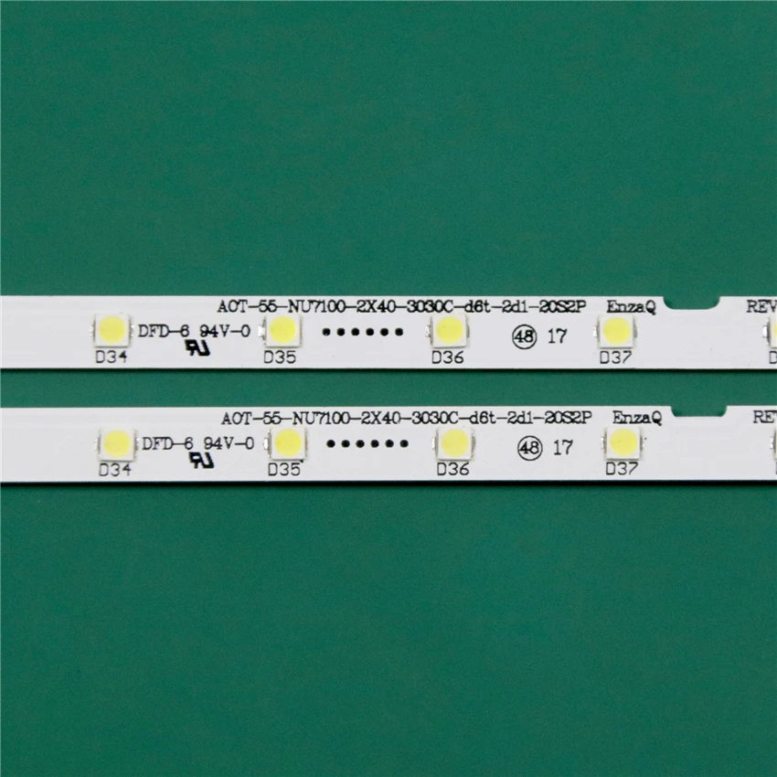 LED TV Bands For Samsung UE55NU7450 UE55NU7455 UE55NU7440 UE55NU7442 UE55NU7445 UE55NU7452 LED Bars Backlight Strips Line Rulers