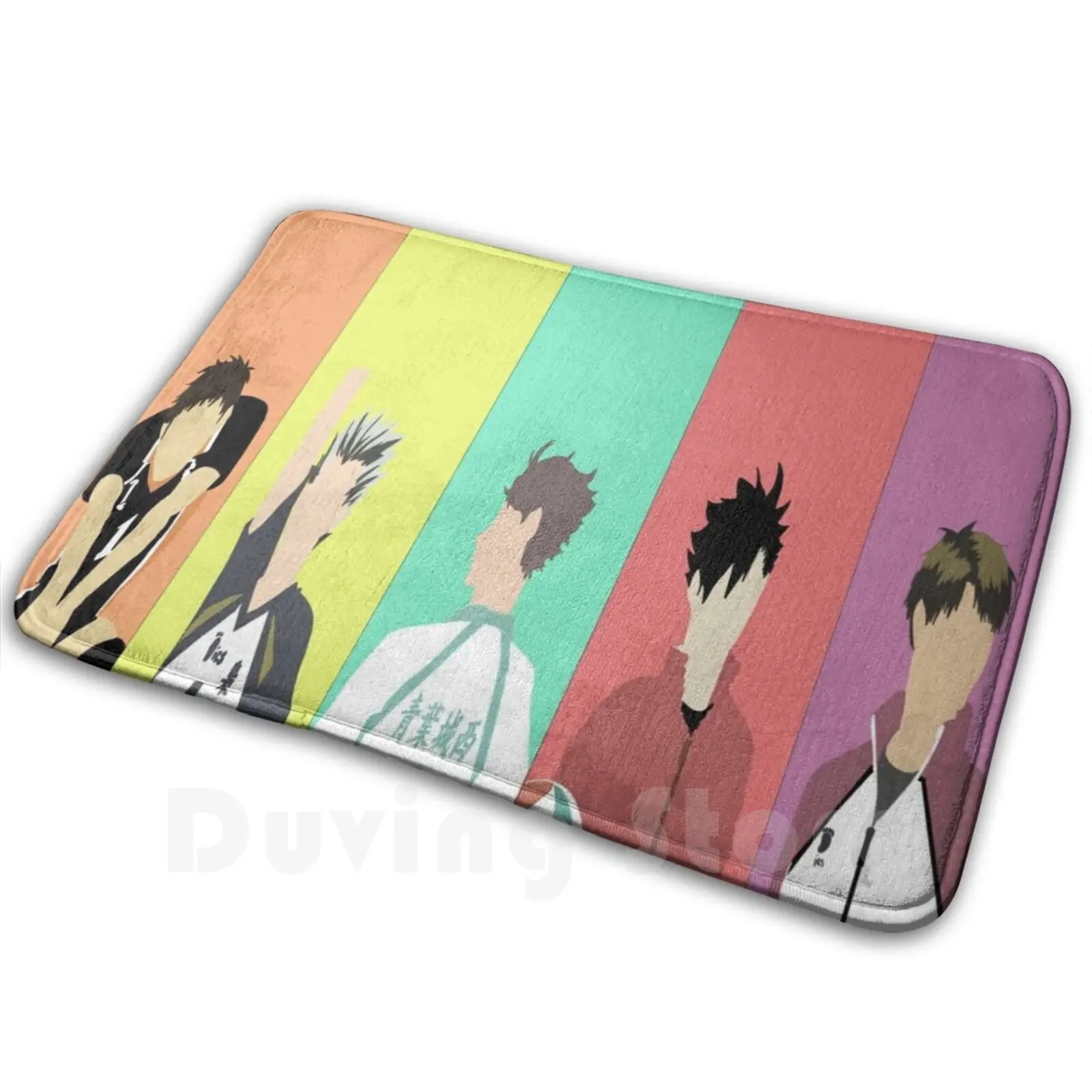 Captains Mat Rug Carpet Anti-Slip Floor Mats Bedroom Katienacho Daichi Bokuto Oikawa Kuroo Ushijima Volleyball