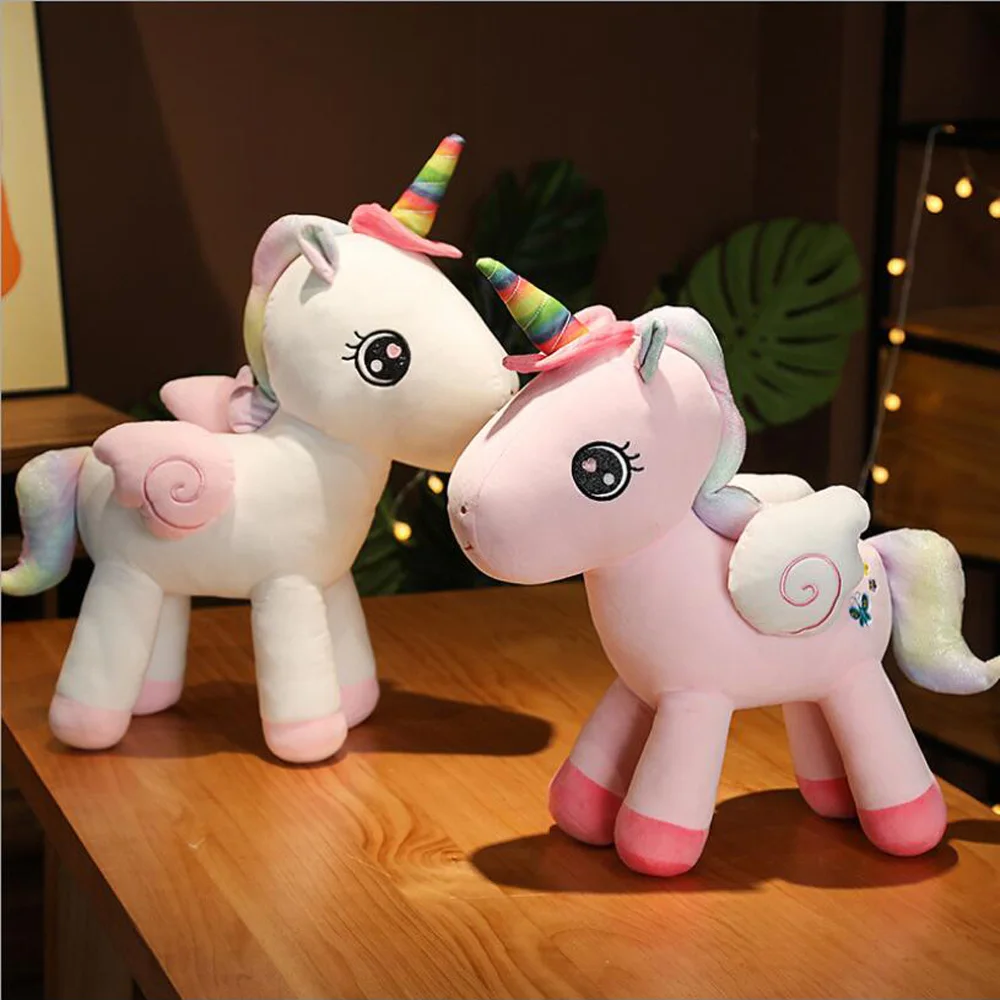 Angelo unicorno figurina ragazza cavallo cuscino regalo di compleanno bambini peluche farcito