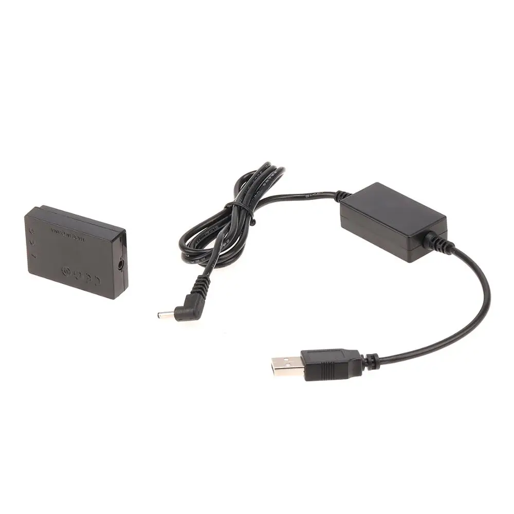 LP-E12 Dummy Battery Plate DC Couple 5V 2A Cable For Canon EOSM M2 M10 M50 M100 M200 view 3