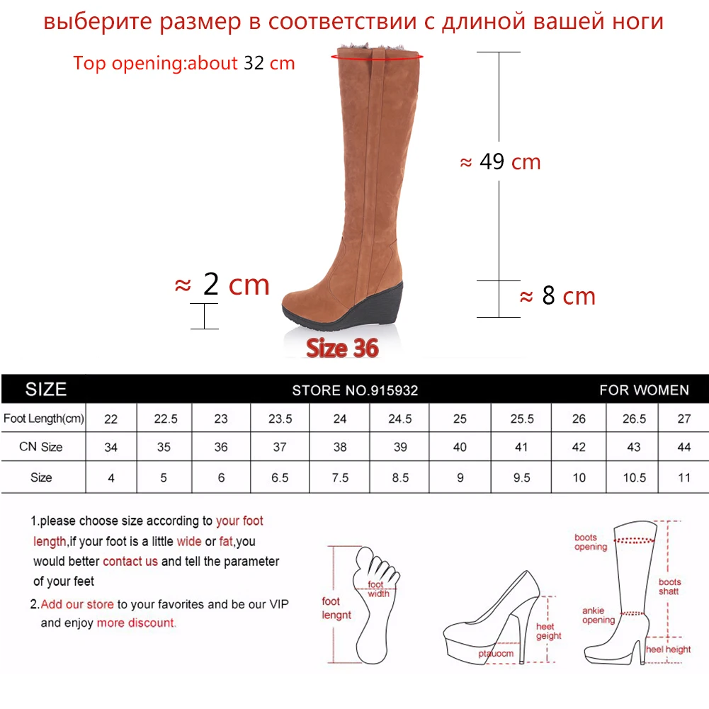 DoraTasia 34-43 Winter 3 Styles Fur Boots Ladies High Heels Platform Knee High Snow Boots Women 2019 Warm Fur Wedge Shoes Woman