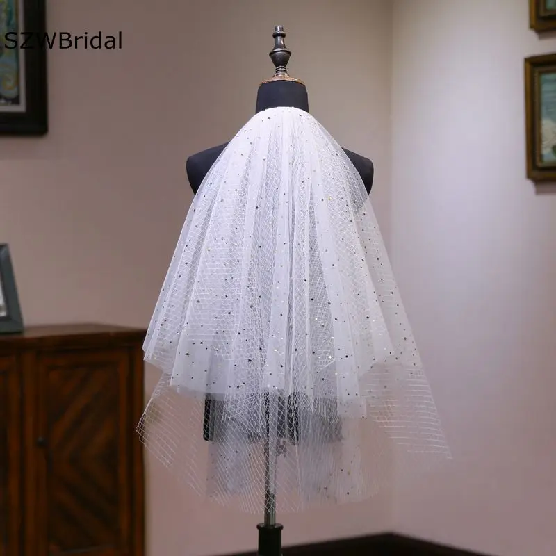 Bridal Veils Lace Short Wedding Veil Wesele Veu de noiva sposa Bride accessories wedding Wesele dodatki