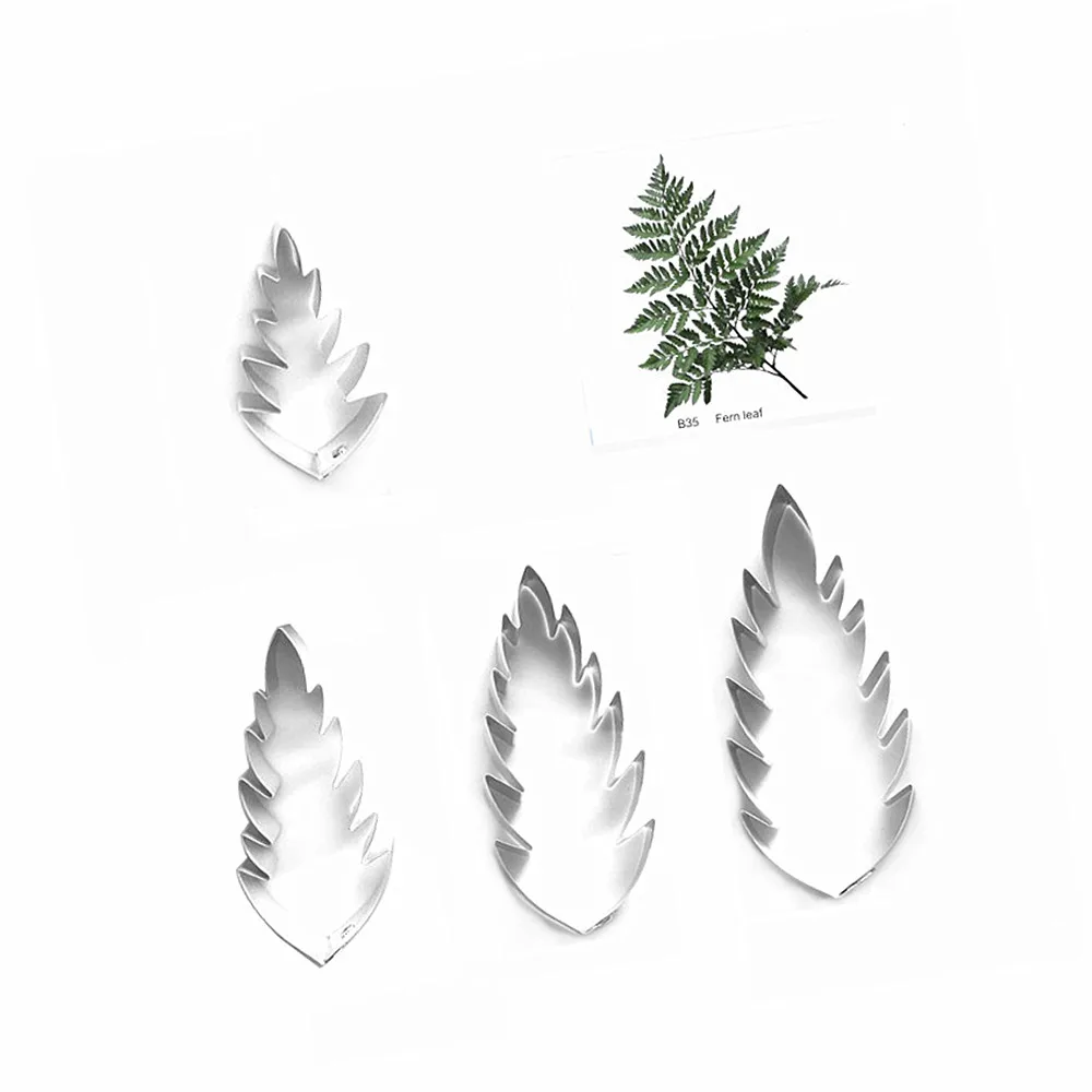 Ferm leaf  fondant sugar flower cutters baking cake decorations Polymer Clay Cold Porcelain gumpaste tools