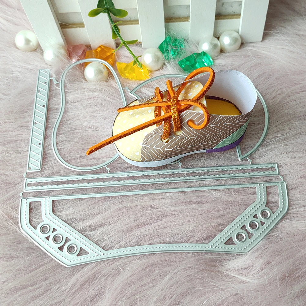 New Children’s shoes metal cutting die mould scrapbook decoration embossed photo album decoration card making DIY handicrafts