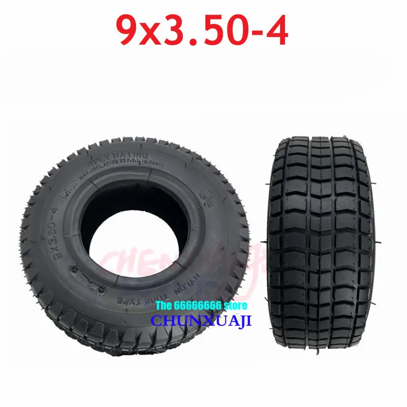 9 Inch 9x3.50-4 Pneumatic Tire 9*3.5-4 Outer Tyre and Inner Tube for Electric Tricycle Elderly Electric Ecooter 9'' Wheel Tire