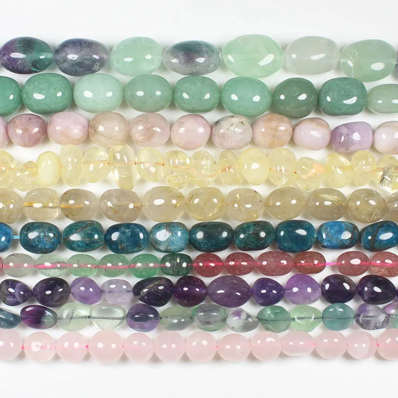 Natural Quart Smoth 8-20mm Freeform Beads 15