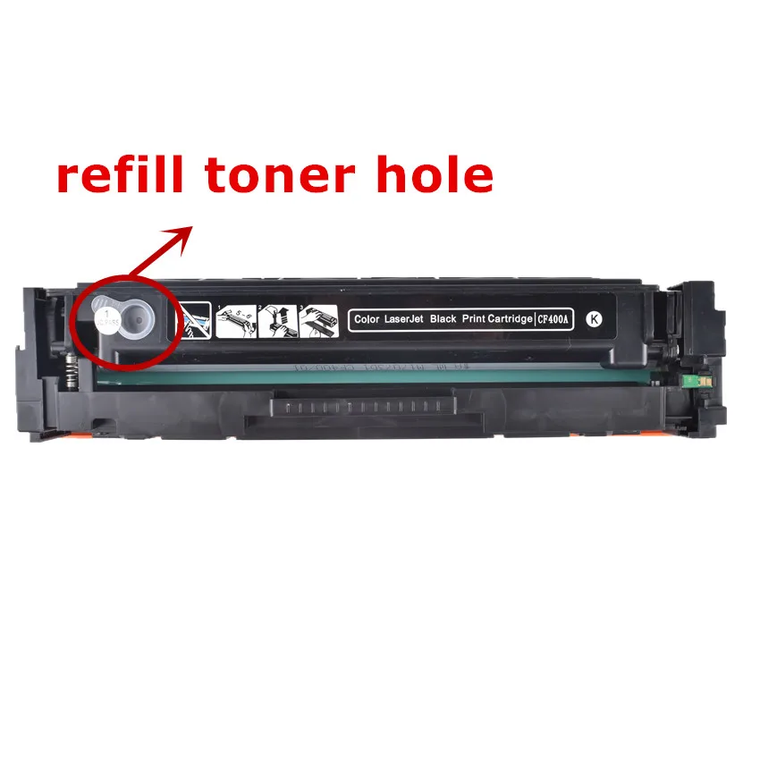 Imagem -03 - Cartucho de Toner Colorido Compatível com hp Cf500a 202a Laser Jet Pro M280 M254dw 254nw Mfp M281cdw 28suspenso 280nw