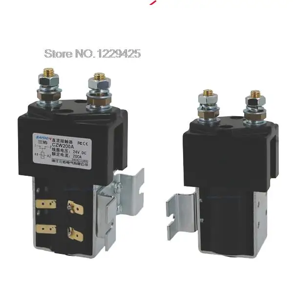 

CZW200A DC6V 12v 24V 36V 48V 60V 72V 200A Contactor Used For Electric vehicles, Engineering Machinery And So on.