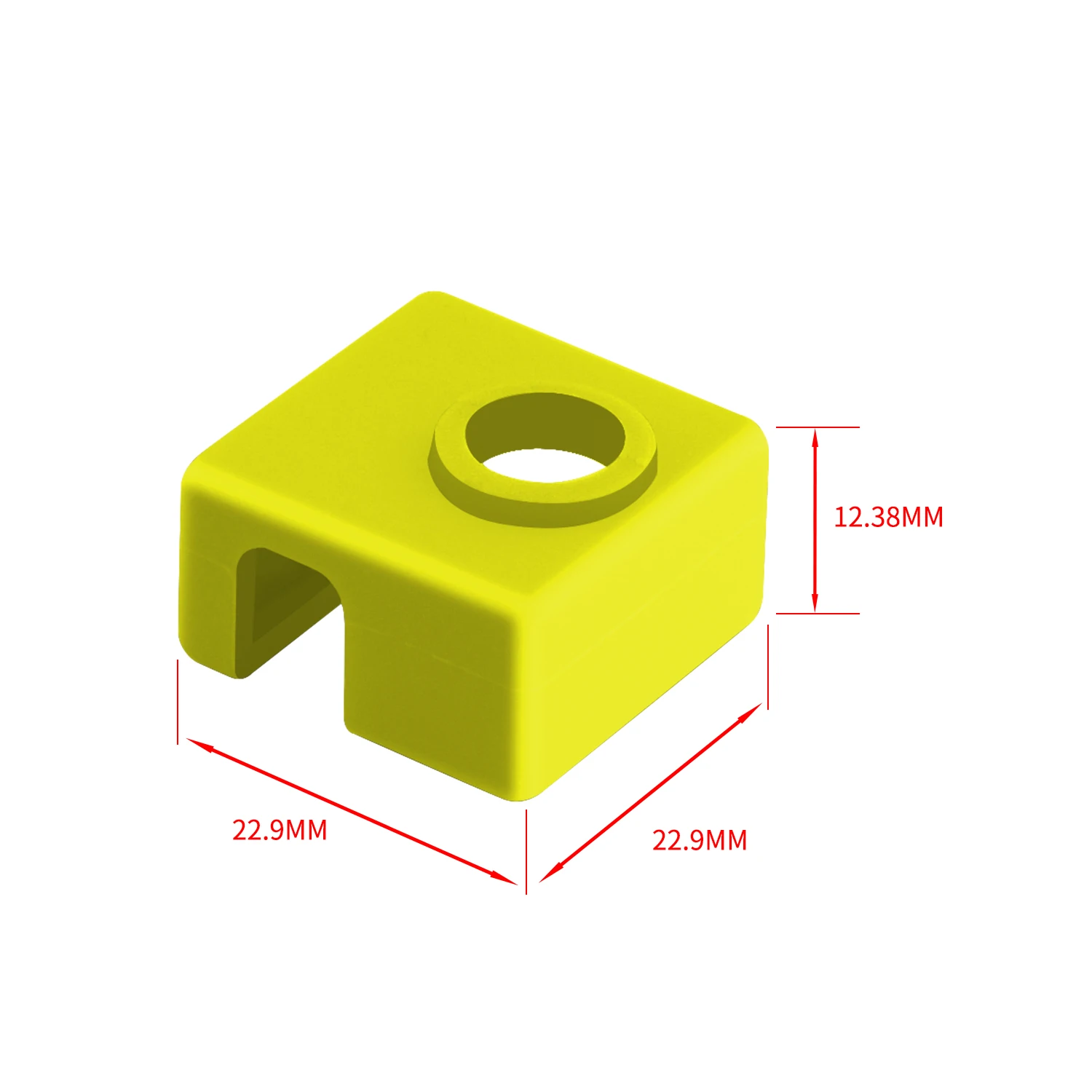 Cubierta de silicona para impresora 3D, funda protectora de alta temperatura para extrusora Ender 3 CR10 Hotend, E3D V6 MK8 Volcano CR10