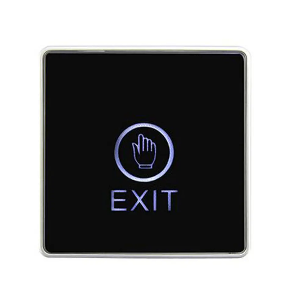 5pcs Touch Exit Button,Senior Acrylic Panel ,NO/NC/COM Output, Blue Back Light Electric Box Cassette