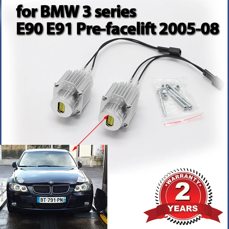 2 years warranty 8 LED Chip High Power 63117161444 for BMW 3 series E90 E91 Pre LCI 05-08 LED Marker Light Angel Eyes Bulbs