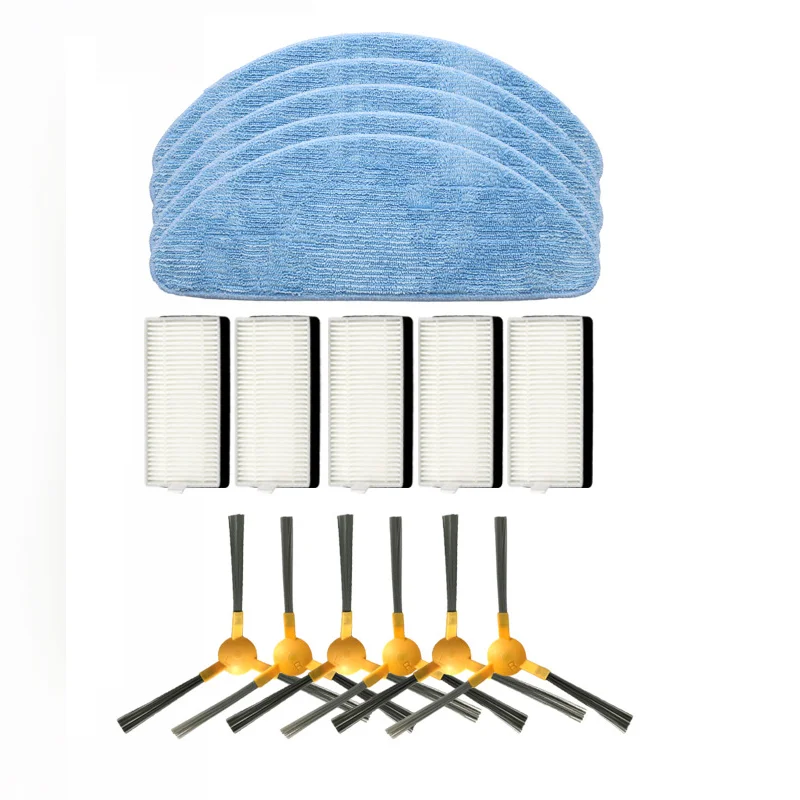 진공 청소기 메인 롤러 사이드 브러시, 콘 Ikhos s15 로봇 진공 청소기 액세서리 교체용 Hepa 필터 걸레 천