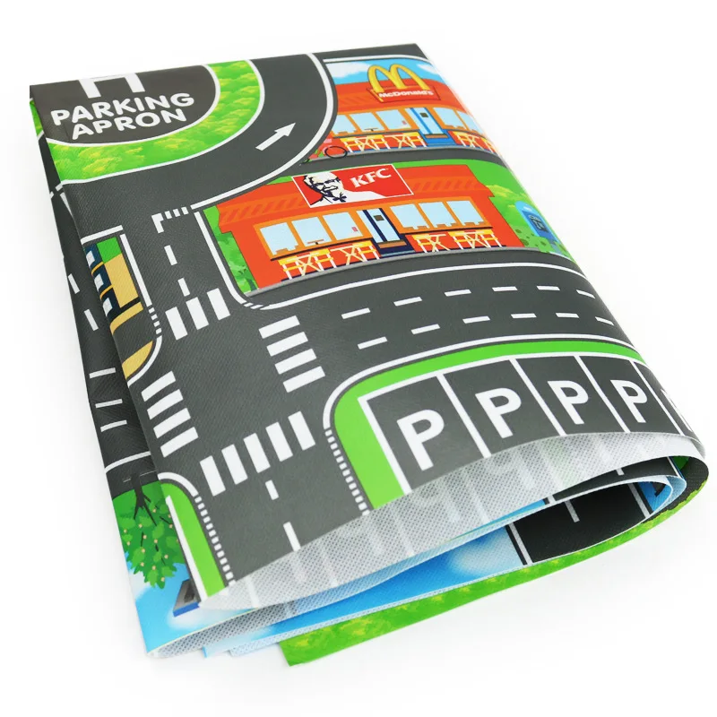 83x58cm Children Play Mats House Traffic Road Signs Car Model Parking City Scene Map No accessories included