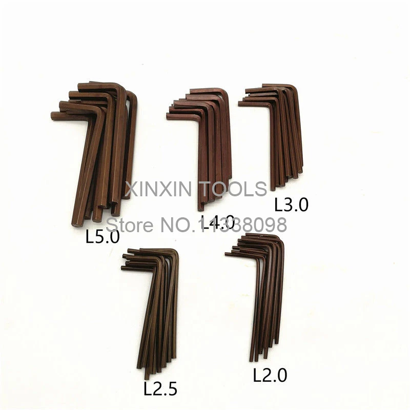 10Pcs L2.0 L2.5 L3.0 L4.0 L5.0 Driver Screwdriver for internal hexagonal