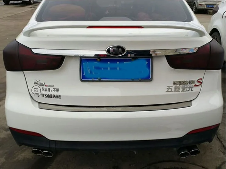 Dla Kia Forte K3 Spoiler wysokiej jakości ABS materiał tylny spojler samochodu unpaint kolor tylny Spoiler dla Kia Forte K3 Spoiler 2012-2015 — zdjęcie 3