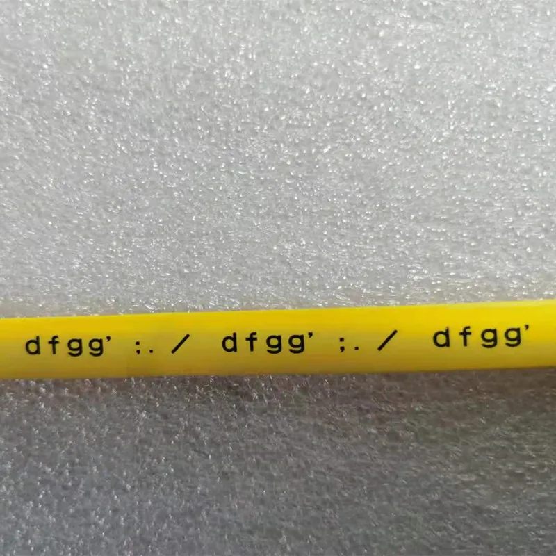 Imagem -02 - Heat Shrink Tube com Impressão Gráfica Linha Máquina Eletrônica Dedicado Amarelo High Shrink 14 mm de Largura 2:1