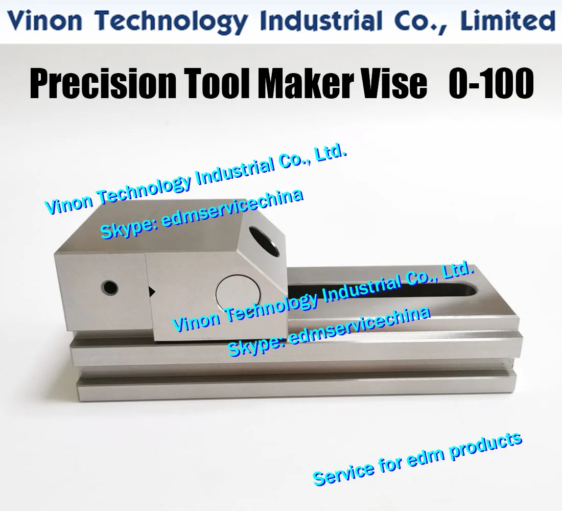 Max. offen: 0–100 mm Edelstahl-Werkzeugmacher-Schraubstock (Ultra-Präzisionstyp), VSTV-VL30 EDM-Schraubstock, Werkzeugmacher-Schraubstock, hält 100 mm