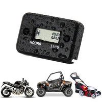 1 Uds. Contador de horas Digital resistente al agua pantalla LCD medidor de horas de motor portátil para motores de motocicleta/barco contador de horas
