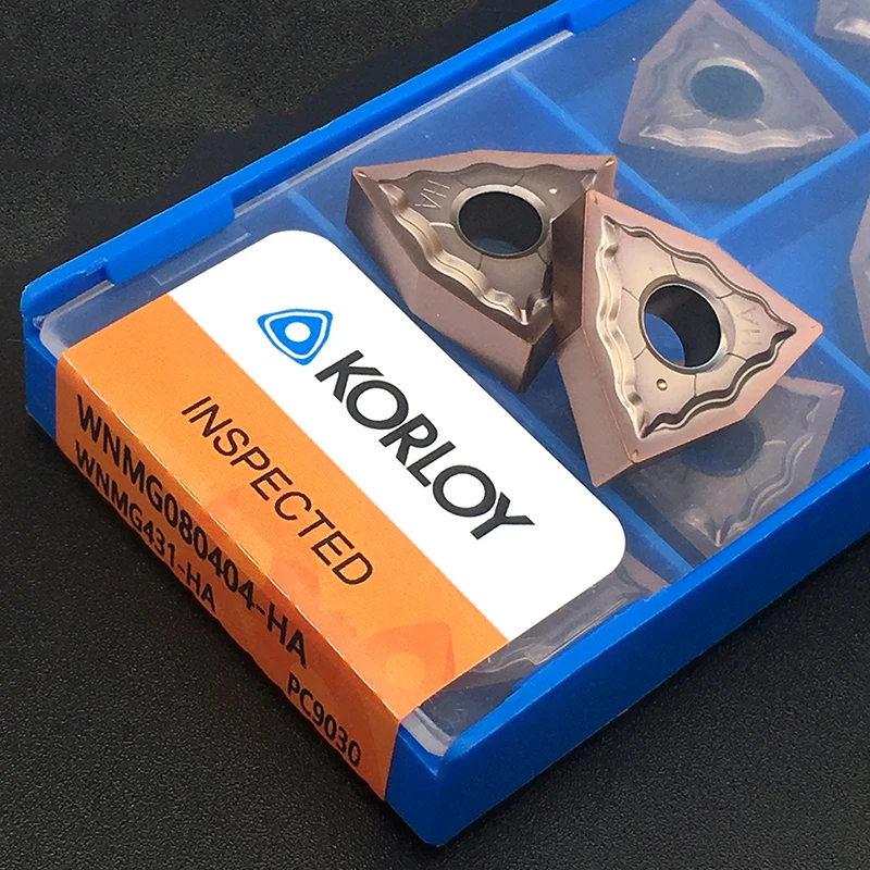 10 Pcs WNMG080404 Ha PC9030 Inserti in Metallo Duro di Alta Qualità Strumento Tornio Cnc Wnmg 080404 Esterno Strumento di Svolta per in Acciaio Inox