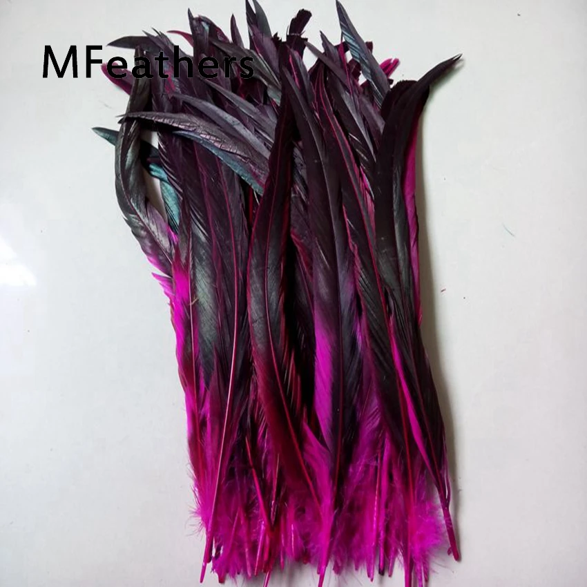 100 PCS Bulk Natural Rooster Feather 30-35cm  Chicken Feathers For Decoration Crafts Christmas carnival New Year Wedding Cosplay