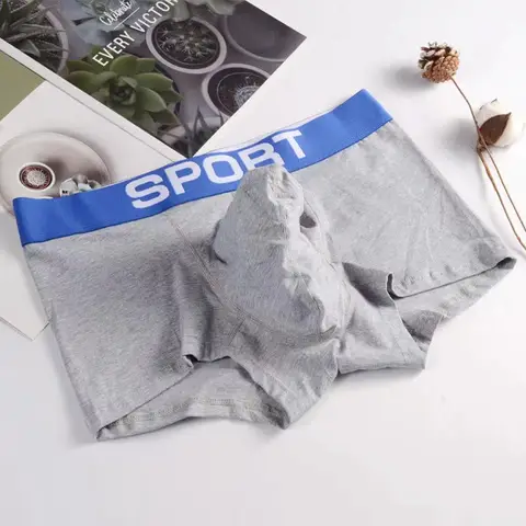 Underkläder för män Sexiga boxershorts i ekologisk bomull Herrkalsonger Mjuka kalsonger för pojkar Herr Freegun U Konvex Elefantnäsa 6 best sales Boxer STV - №6