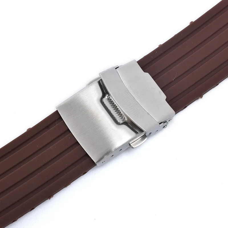 18mm 20mm 22mm 24mm Quick Release Korn Silikon Uhrenarmband für Universal Uhrenarmband Sport Wasserdichtes Gummi-Uhrenarmband – Detail 28