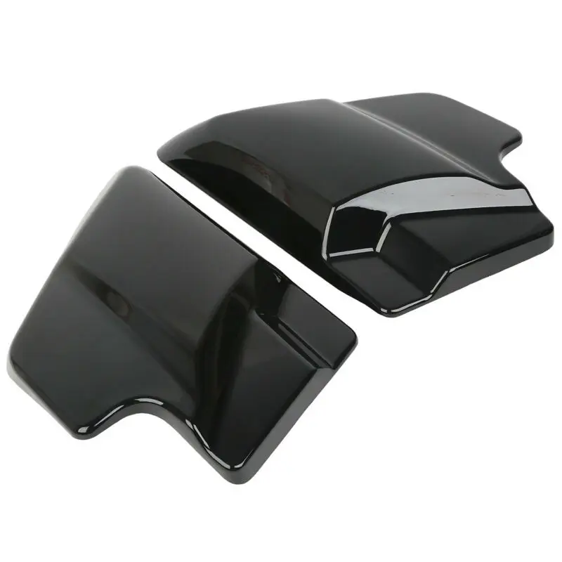 Left Right Battery Side Cover Panels For Harley Road King Electra Street Glide FLT FLH Touring 2009-2023 Chrome Black Silver