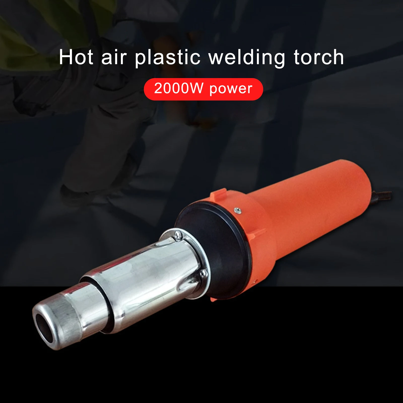 220V 2000W Plastic Integrated Welders 3000Pa Hot Air Gun Welding Torch Gun Heating Core Set High Power With Welding Rod Nozzle