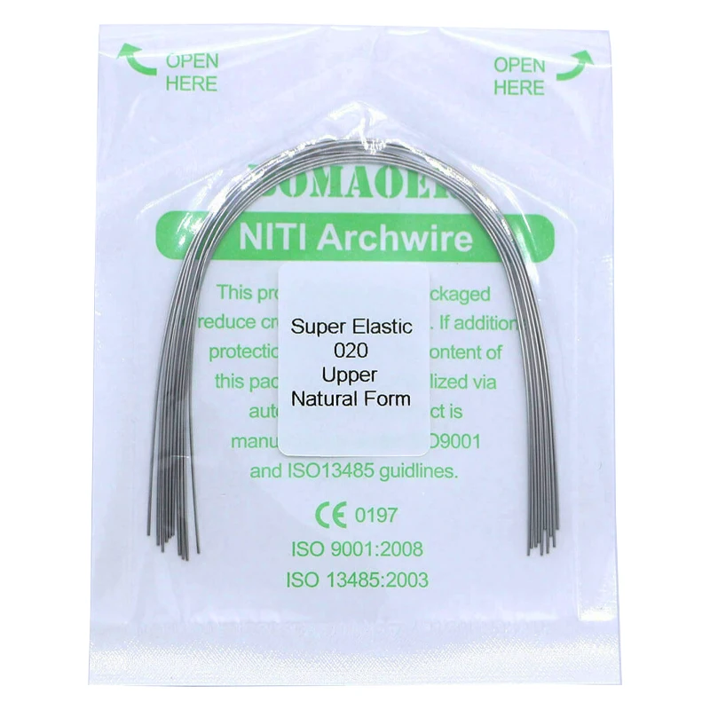 Orthodontic Arch Wire 10 Packs Super Elastic Dental Appliances Natural Form Niti Round Archwires Dentistry Dentist Materials