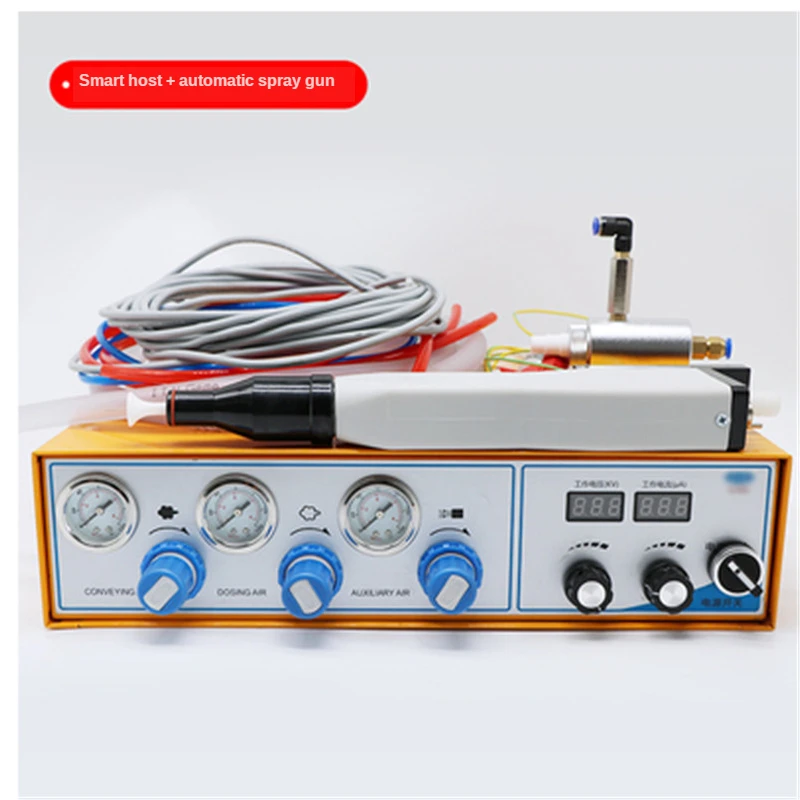 Peralatan Penyemprotan Sistem Eksperimen Cat Serbuk Portabel Mesin Pelapis Elektrostatik Pistol Pelapis Serbuk Manual/Otomatis