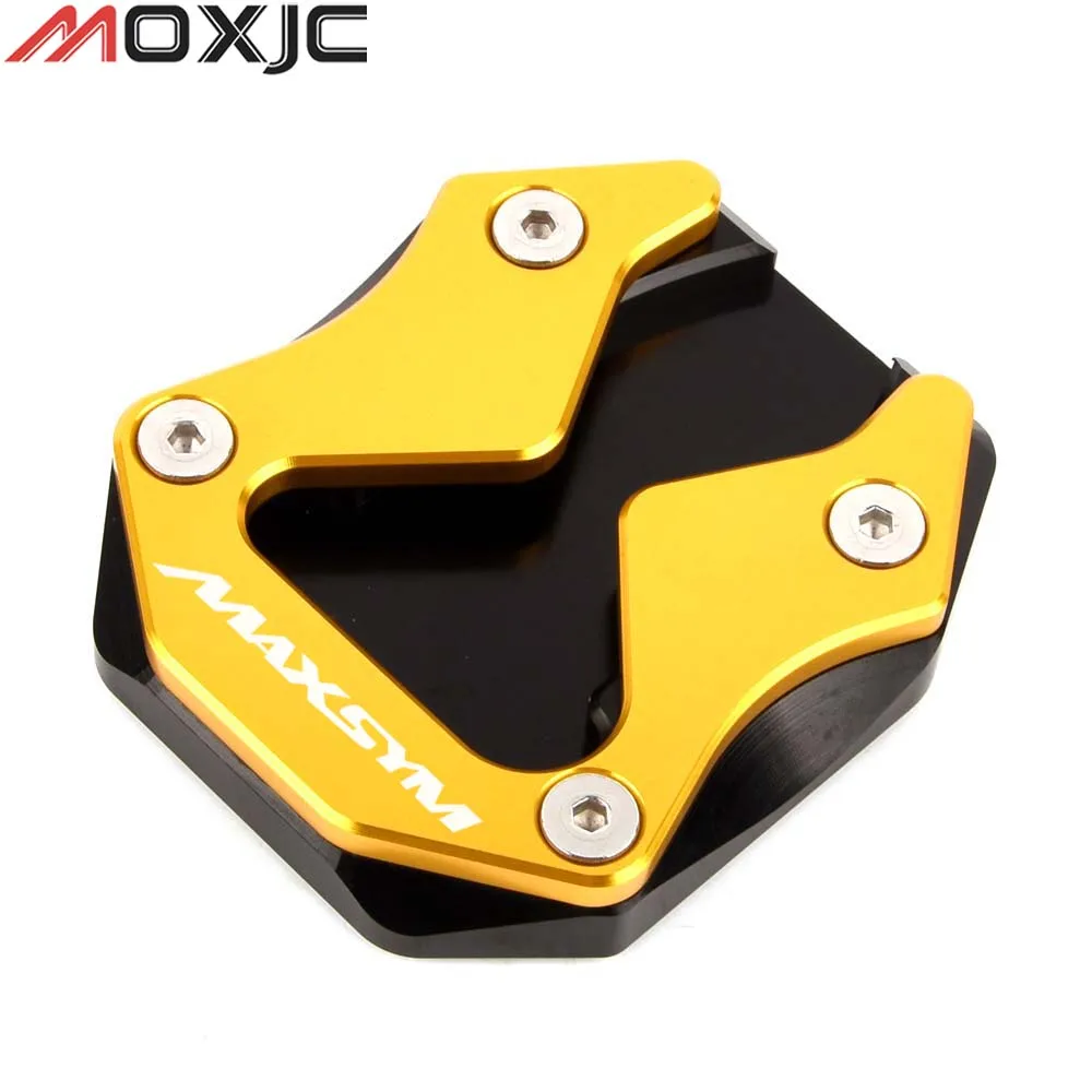 CNC Aluminum alloy Modified Side Stand Pad Plate Kickstand Enlarger Support Extension for MAXSYM400 MaxSym 400 2021