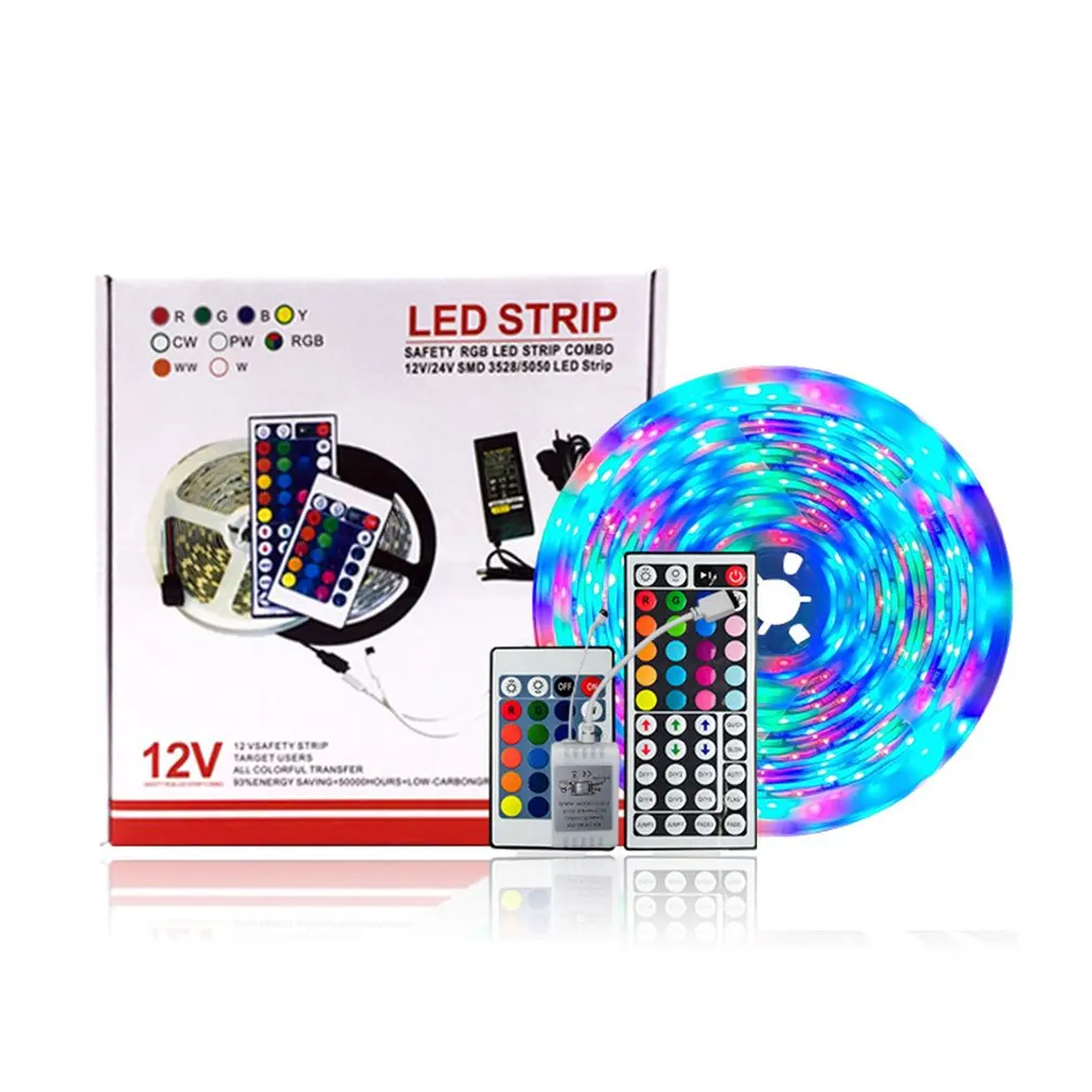 

12V 5M Dream Color LED Strip Flexible Lights Chasing Light Strip Control Waterproof Led 3528 RGB Full Color Light led Strip US