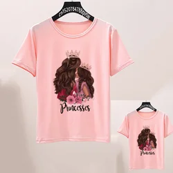 Família combinando mam e me rosa camiseta mãe filha tshirt mamãe e me conjunto camisa de férias conjunto de camisa do dia das mães navio da gota