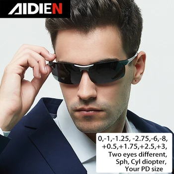 근시 선글라스 디옵터 sph-0.5-1-1.5-2-2.5-3-3.5-4-4.5-5-5.5-6.0 cyl men drive polorized preprescription sun glasses