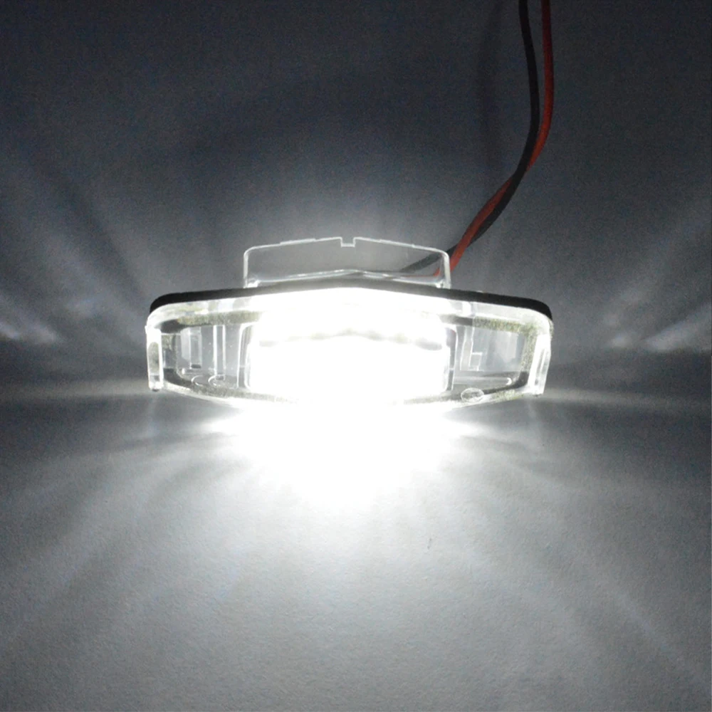 Xenon White OEM-Fit LED License Plate Light For Acura MDX RL TL TSX ILX For Honda Civic Accord Odyssey License Plate Light