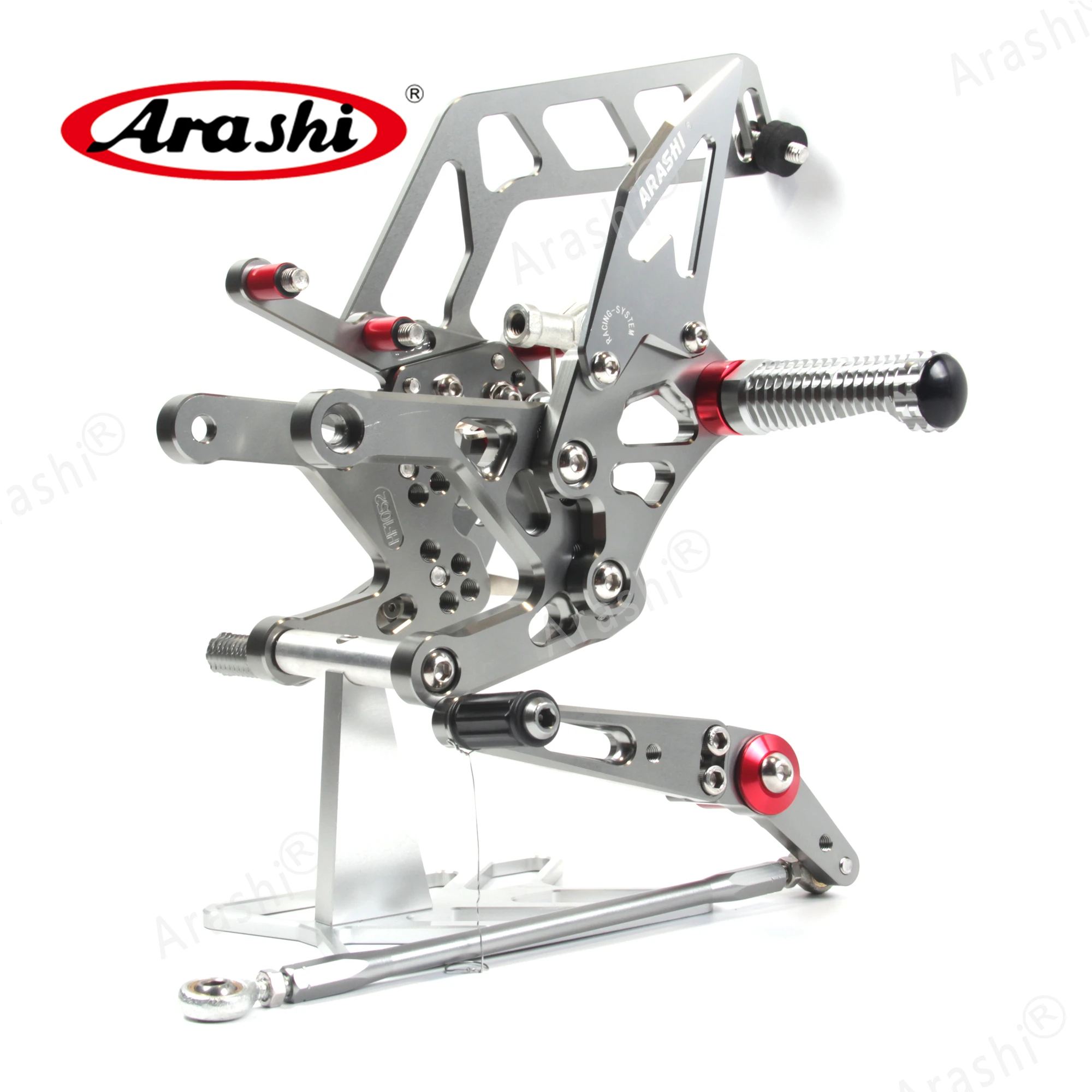 Arashi 1 Set MT10 2016 2017 2018 2019 2020 2021 2022 CNC Adjustable Footrest Rearset Foot Pegs For YAMAHA MT-10 2016-2022