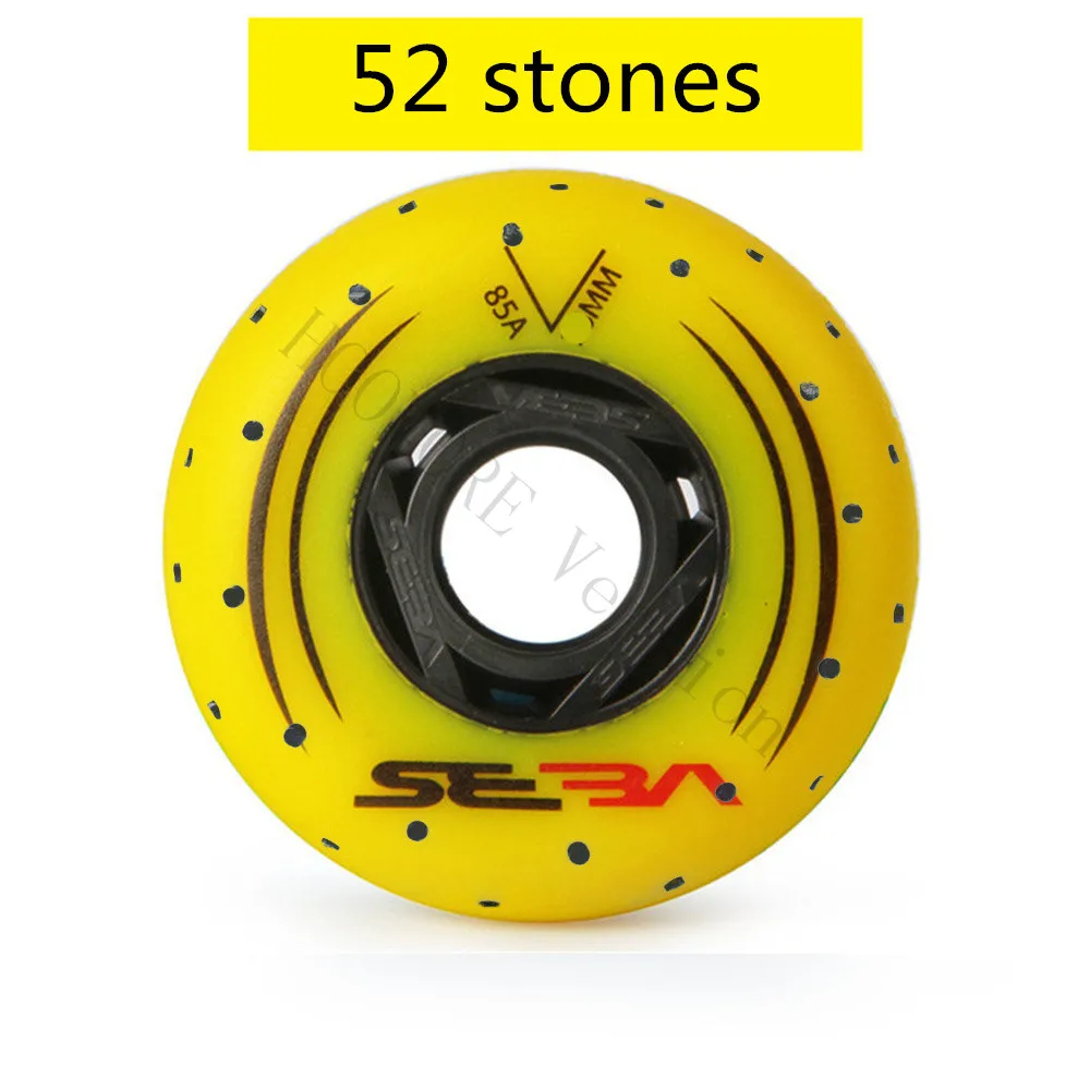 Original SEBA 85A 90A Slalom Slide Flints Skating Wheel 52 104 208 Firestones Fire Stone Spark Inline Skates Wheel 76mm 80mm 8pc