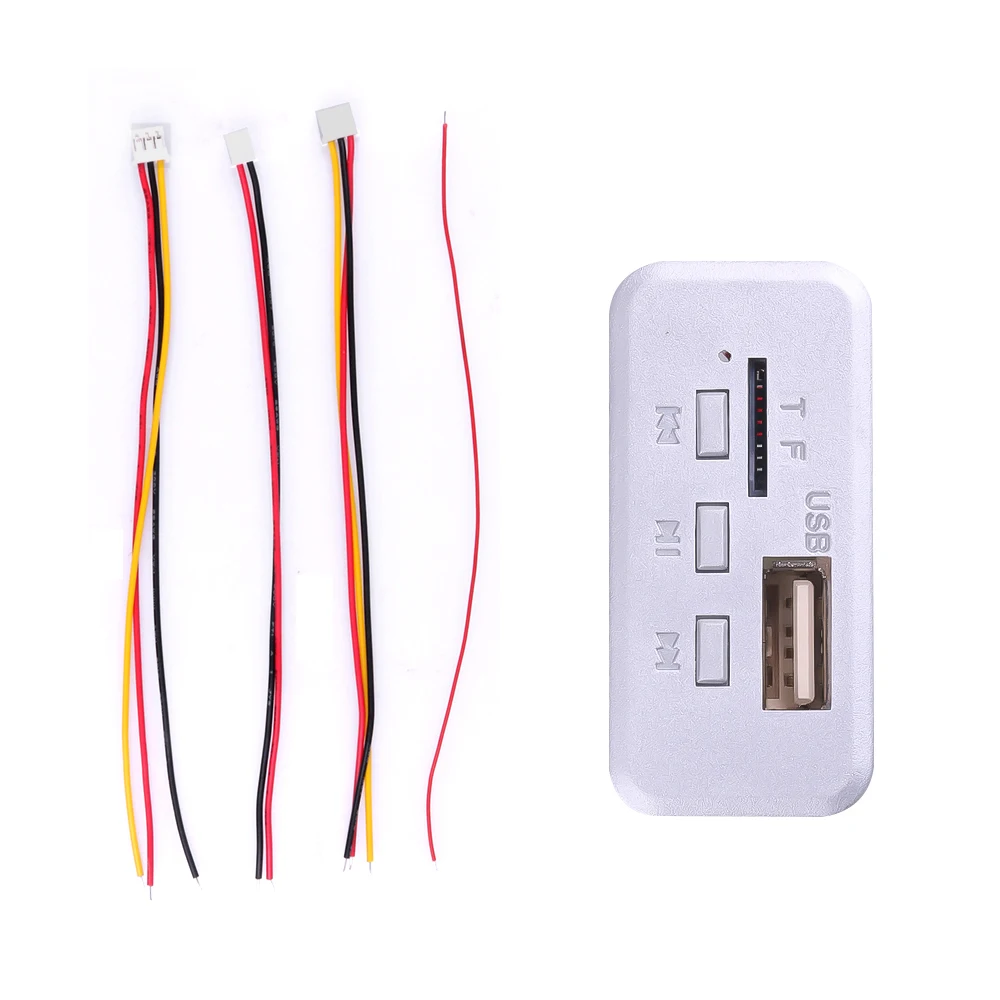 KEBIDU 5 فولت 12 فولت سيارة مشغل MP3 فك مجلس وحدة الصوت اللاسلكية FM استقبال راديو WMA FM TF USB 3.5 مللي متر AUX ل اكسسوارات السيارات